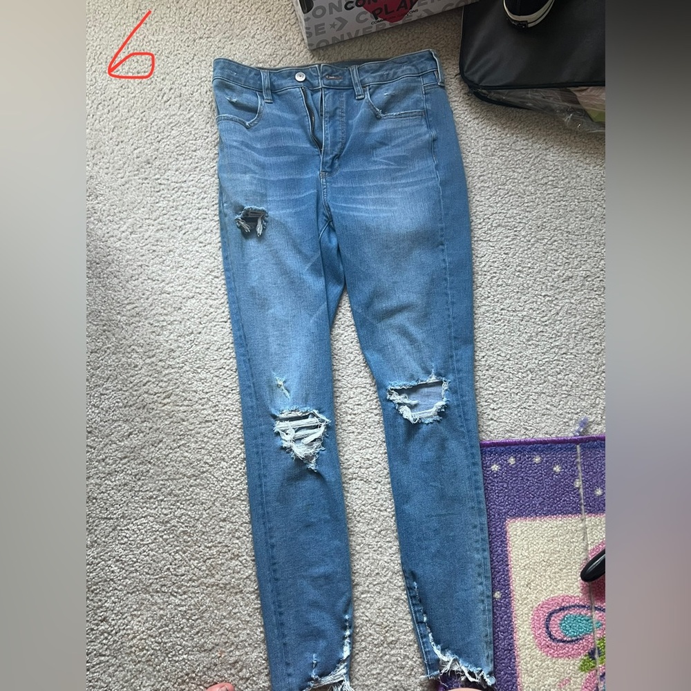 American eagle and other brand jeans (skinny and straight cut)